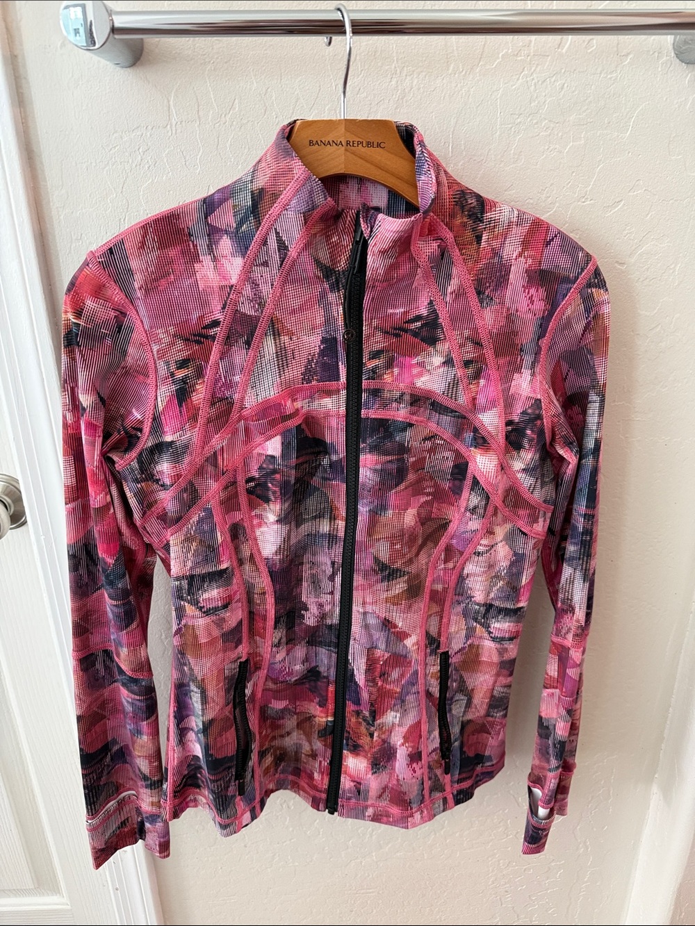 lululemon athletica Pink Multi-Pattern Zip Align Jacket